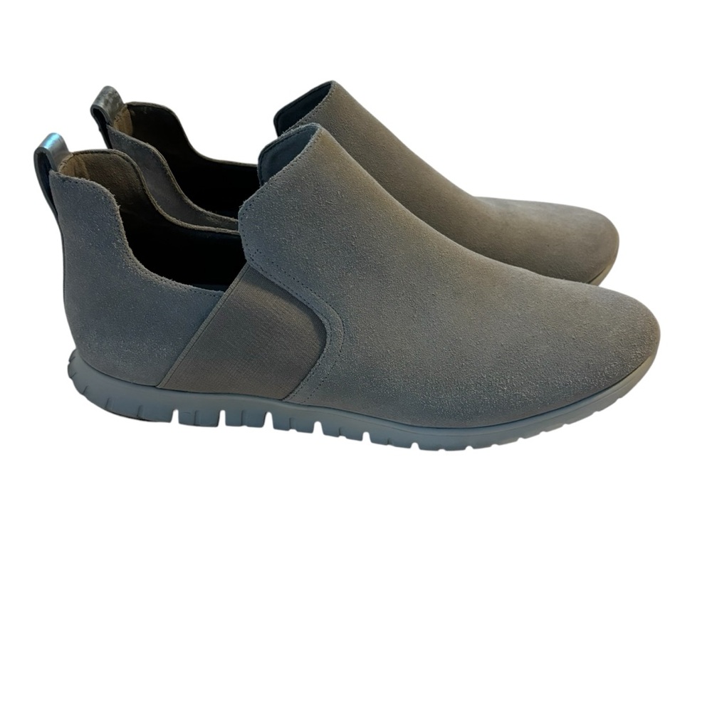 Cole Haan ZeroGrand Women’s Slip On Grey Suede Size 10.5 B Like New